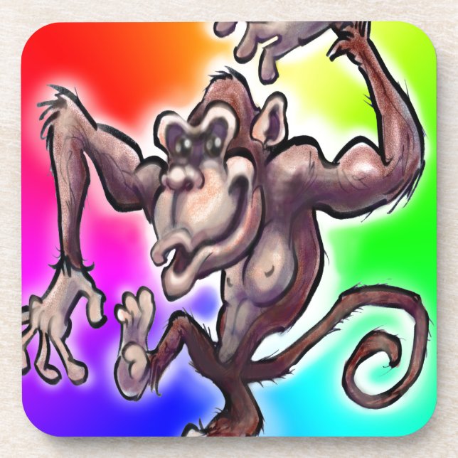 Dessous-de-verre Singe idiot (Devant)