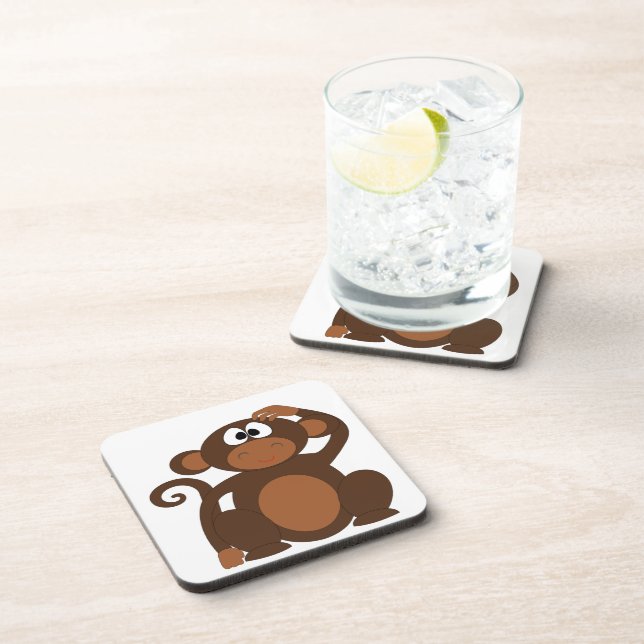 Dessous-de-verre Singe mignon (Côté Droit)