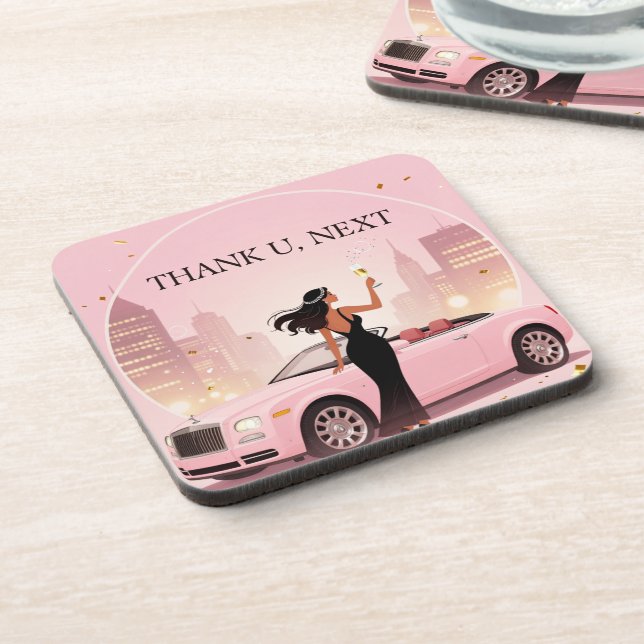 Dessous-de-verre Single Era Party Coaster| Thank U, Next Coaster (Côté gauche)