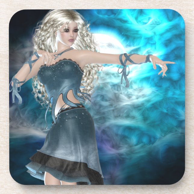 Dessous-de-verre Sirène Sky Imaginaire (Devant)