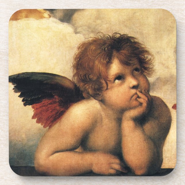 Dessous-de-verre Sistine Madonna Angels by Raphael Sanzio (Devant)