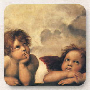Dessous-de-verre Sistine Madonna Angels par Raphael Sanzio