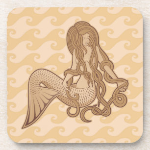 Dessous-de-verre Sitting Mermaid