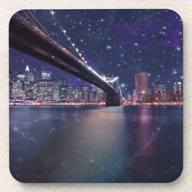 Dessous-de-verre Skyline Spacey Manhattan (Devant)