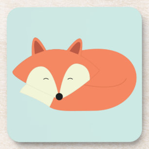 Dessous-de-verre Sleepy Red Fox