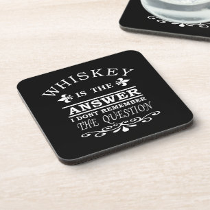 Dessous-de-verre slogan de whisky