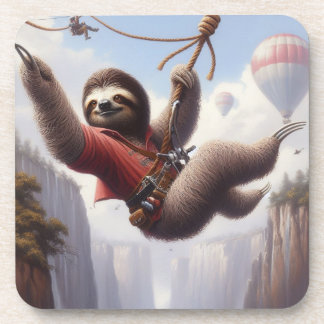 Dessous-de-verre Sloth Ziplining
