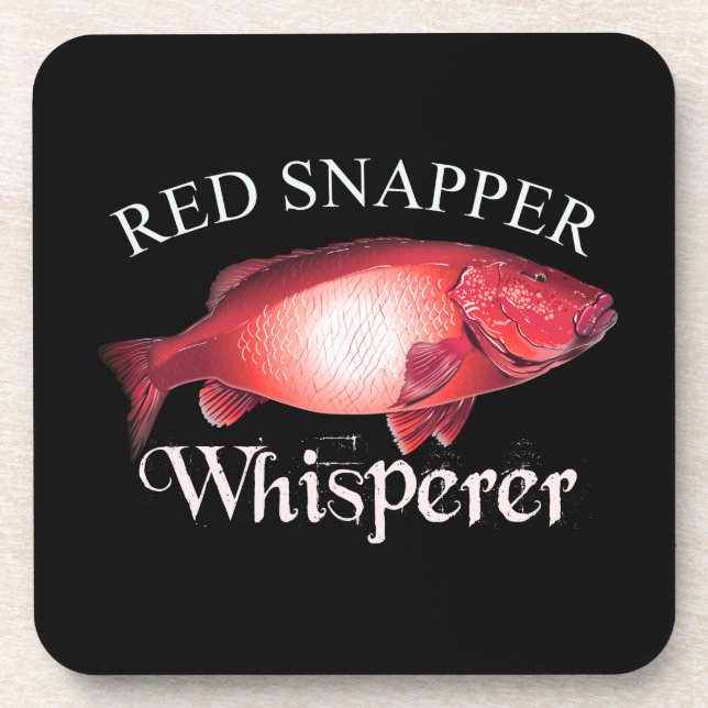 Dessous-de-verre Snapper rouge Whisperer Dark (Devant)