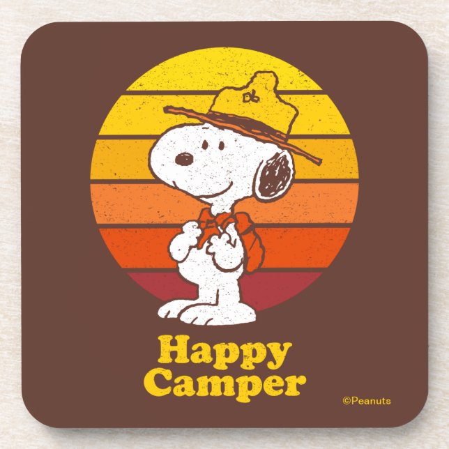 Dessous-de-verre Snoopy | Scout Beagle - Happy Camper (Devant)