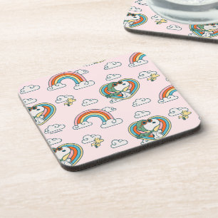 Dessous-de-verre Snoopy & Woodstock Rainbow Heart Motif