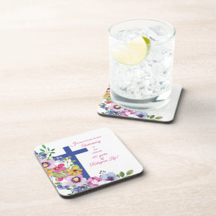 Dessous-de-verre soixantième Anniversaire, nonne, croix religieuse
