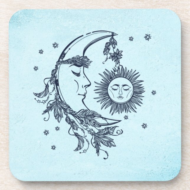 Dessous-de-verre Soleil et Lune (Devant)