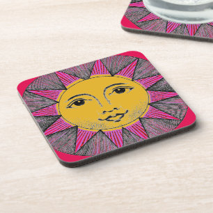 Dessous-de-verre Soleil souriant