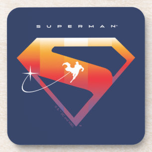Dessous-de-verre Soleil Tourner Superman Shield