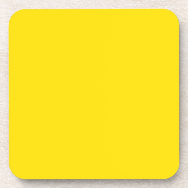 Dessous-de-verre Solid Color : Yellow (Devant)