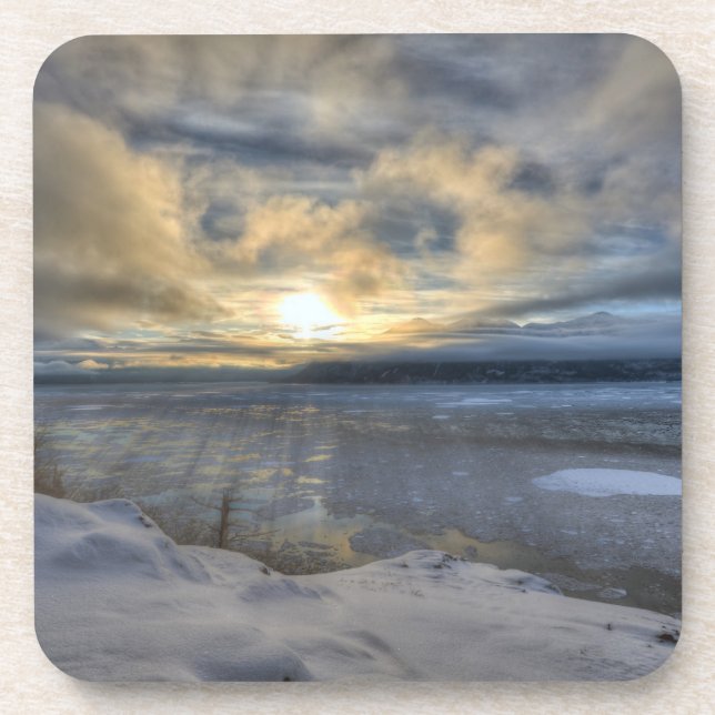 Dessous-de-verre Solstice d'hiver Turnagain Arme (Devant)