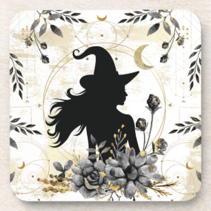 Dessous-de-verre Sorcière contemporaine d'Halloween 3