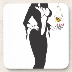 Dessous-de-verre sorcière de l'ampli halloween