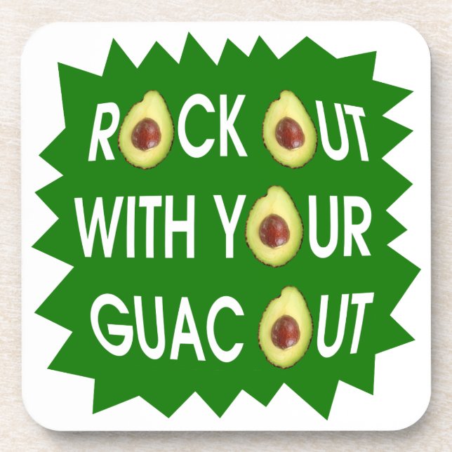 Dessous-de-verre Sortez du rocher avec votre guac (Devant)