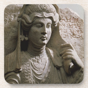 Dessous-de-verre Soulagement de tombe de buste de portrait, romain,