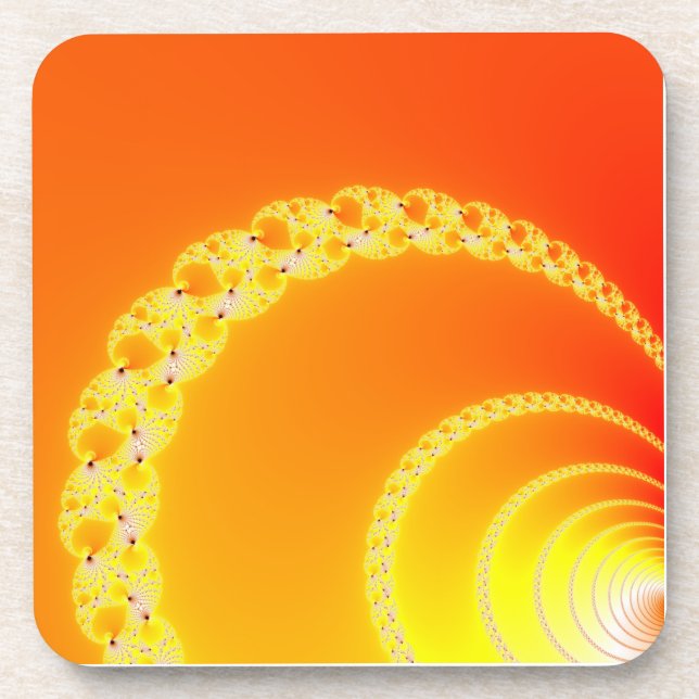 Dessous-de-verre Sound Waves Fractal Art (Devant)