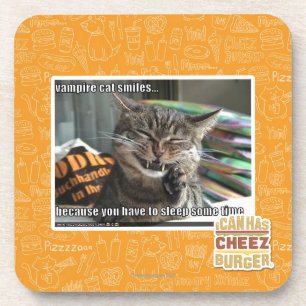 Dessous-de-verre sourires de chat de vampire