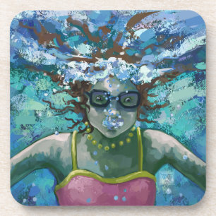Dessous-de-verre Sous la nage aquatique