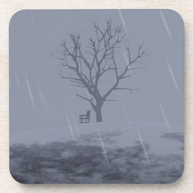 Dessous-de-verre Sous-tasse en liège Winter's Chill (Devant)