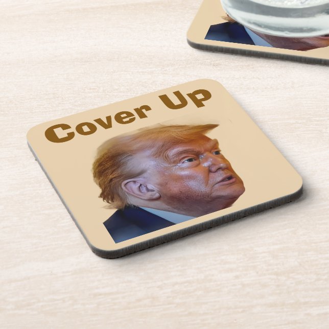 Dessous-de-verre Sous-verre de boisson Trump/Cachez-le (Côté gauche)
