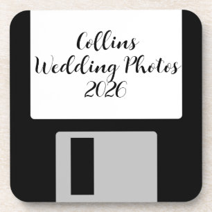 Dessous-de-verre Sous-verre disque souple pour photos de mariage pe