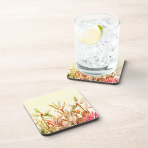 Dessous-de-verre Sous-verres à l'aquarelle botanique tropicale