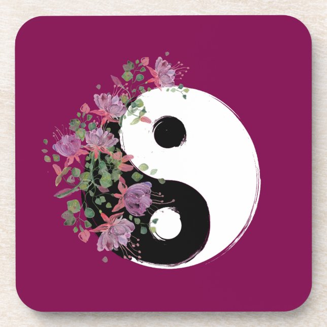 Dessous-de-verre Sous-verres de boisson Yin Yang (Devant)