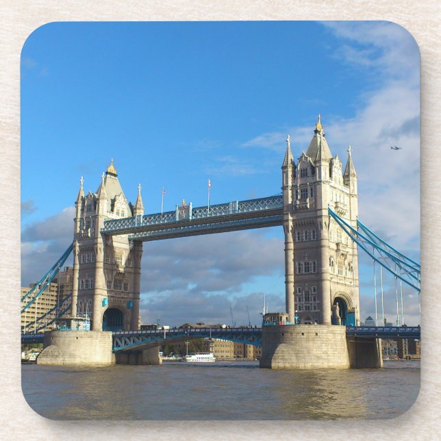 Dessous-de-verre Sous-verres ensemble de six. Tower Bridge Londres. (Devant)