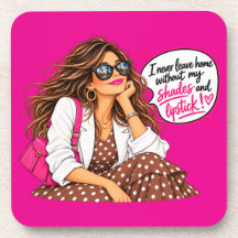 Sous-verres inspirés du voyage Shades et Rouge à l