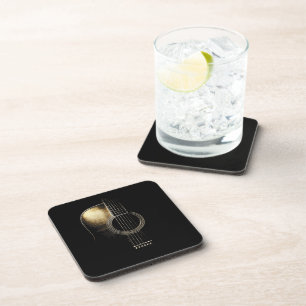 Dessous-de-verre Sous-verres pour boissons à la guitare acoustique
