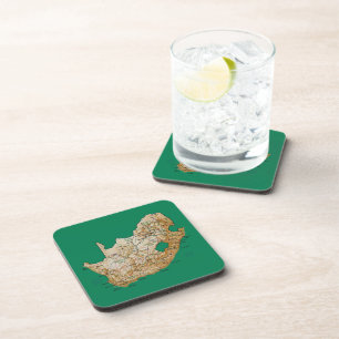Dessous-de-verre South Africa Map Coaster