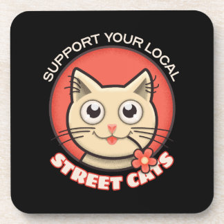 Dessous-de-verre Soutien à vos chats de rue locaux