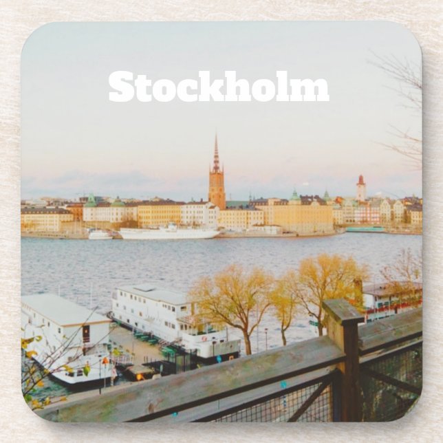 Dessous-de-verre Souvenir de Stockholm, Suède (Devant)