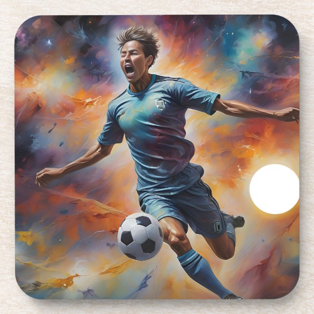Dessous-de-verre Spatiale Nebula Soccer (Devant)