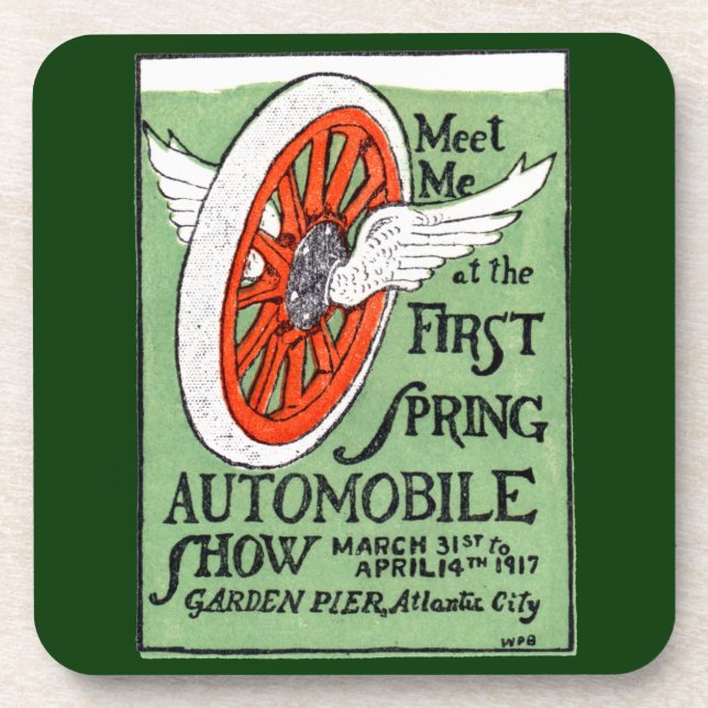 Dessous-de-verre Spectacle automobile du New Jersey Spring 1917 (Devant)