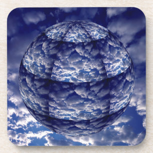 Dessous-de-verre Sphère 3D de nuage abstrait