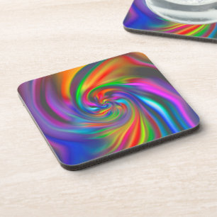 Dessous-de-verre Spirales de fond abstraites Soft II