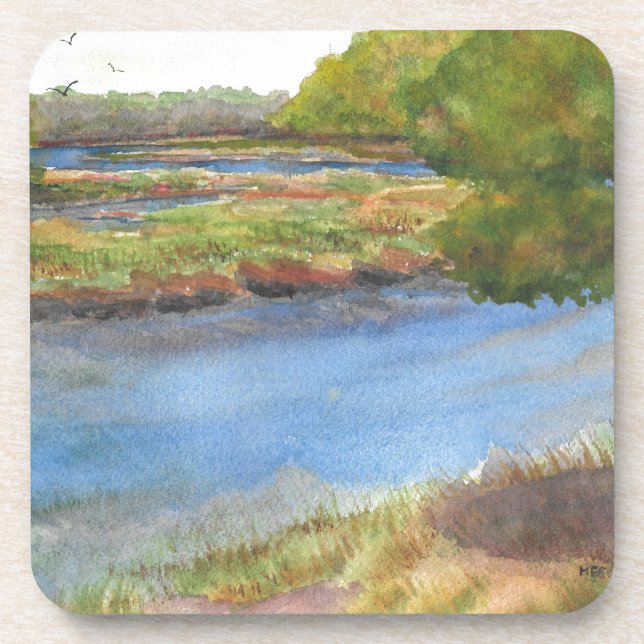 Dessous-de-verre squamscott river at newfields july 31 2015 (Devant)
