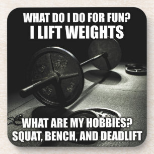 Dessous-de-verre Squat, Banc, Deadlift - Motivation