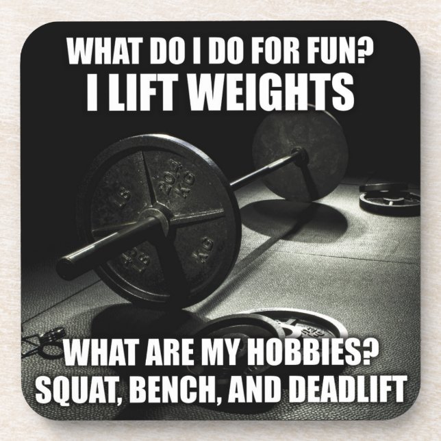Dessous-de-verre Squat, Banc, Deadlift - Motivation (Devant)