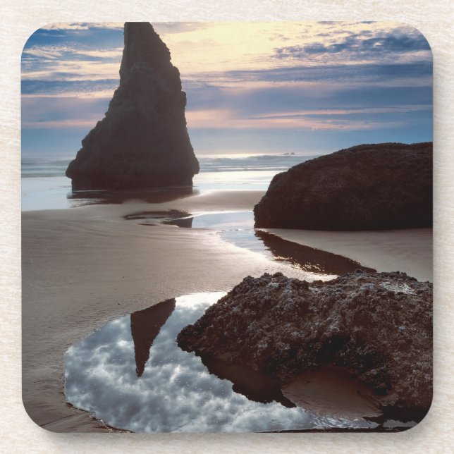 Dessous-de-verre Stack marin en forme d'épine | Face Rock Wayside,  (Devant)