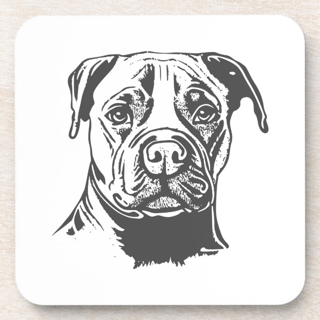Dessous-de-verre Staffordshire Bull Terrier (Devant)