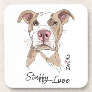 Dessous-de-verre Staffy Love - Zani Mo Protection