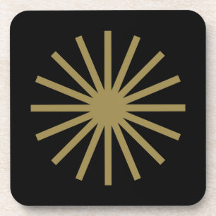 Dessous-de-verre Starburst Noir et Or