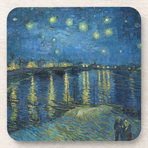 Dessous-de-verre Starry Night Over the Rhone (1888) Vincent van Gog